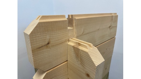 Terraza de jardín 6x2 m - Color natural