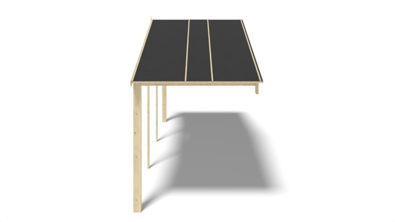 Alero de terraza 6x2 m