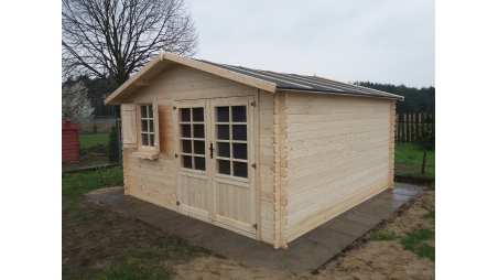 Caseta de jardín de madera 16 m2 - 4x4 m - 28 mm