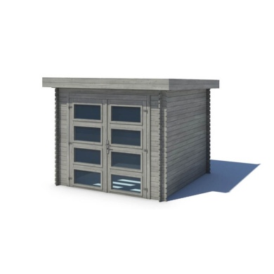 Caseta de jardín de madera 6 m2 - 2.46x2.46 m - 19 mm - impregnada