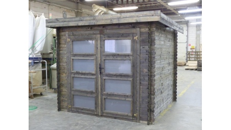 Caseta de jardín de madera 6 m2 - 2.46x2.46 m - 19 mm - impregnada