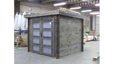 Caseta de jardín de madera 6 m2 - 2.46x2.46 m - 19 mm - impregnada