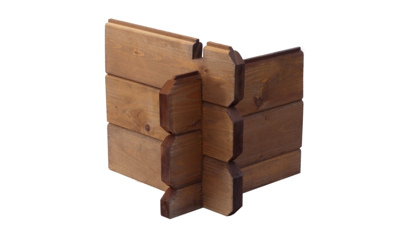 Garaje de madera 21 m2 - 3.5x6 m - 28 mm - Color: marrón Impregnado