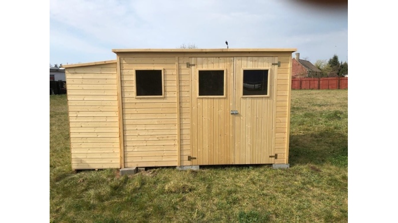Caseta de jardín de madera 4.86 m2 - 2.7x1.8 m - 12.5 mm