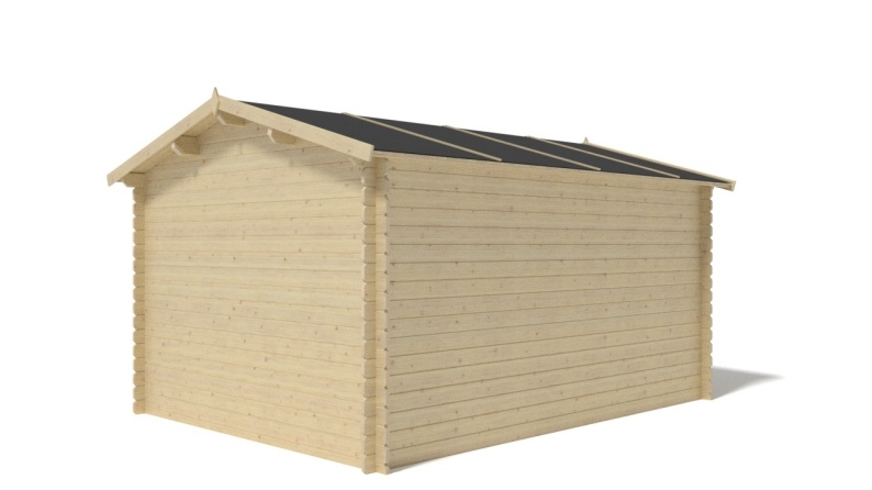 Caseta de jardín de madera 12 m2 - 3x4 m - 28 mm
