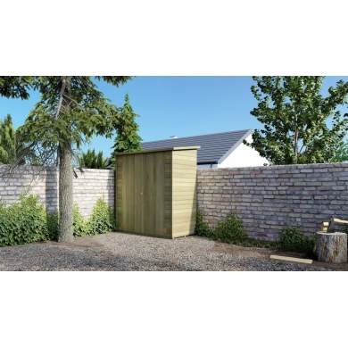 Armario de jardín para herramientas 1.66x0.82 m H.1.86 - con suelo y pared trasera