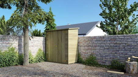 Armario de jardín para herramientas 1.66x0.82 m H.1.86 - con suelo y pared trasera