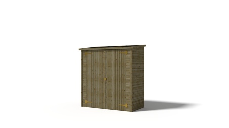 Armario de jardín para herramientas 1.66x0.82 m H.1.86 - con suelo y pared trasera