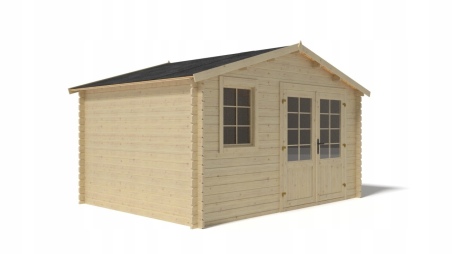 Caseta de jardín de madera 11.7 m2 - 3.9x3 m - 34 mm