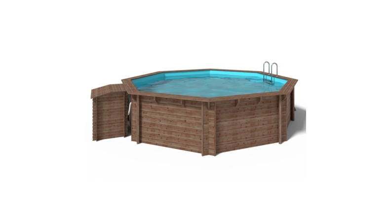 Piscina de madera 5.37x5.37 - H.1.31 m autoportante
