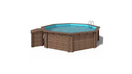 Piscina de madera 5.37x5.37 - H.1.31 m autoportante