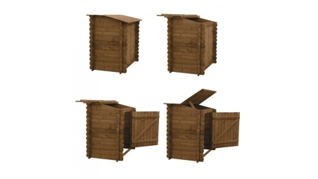 Piscina de madera 5.37x5.37 - H.1.31 m autoportante