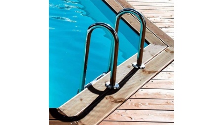 Piscina de madera 5.37x5.37 - H.1.31 m autoportante