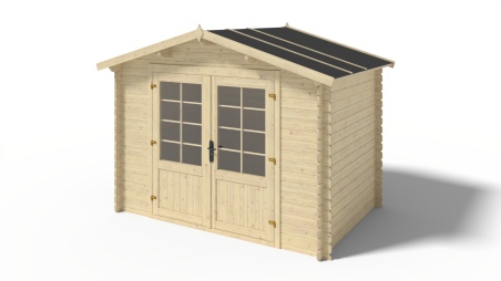 Caseta de jardin de madera 6 m2 - 3x2 m - 28 mm  