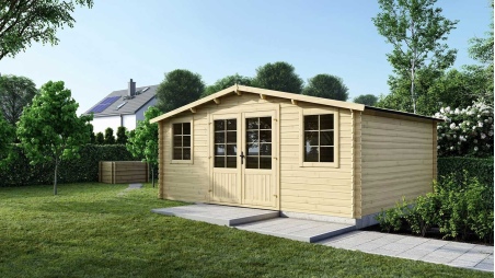 Caseta de jardín de madera 25 m2 - 5x5 m - 40 mm