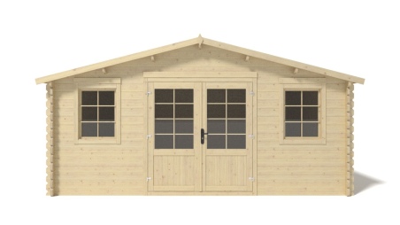 Caseta de jardín de madera 25 m2 - 5x5 m - 40 mm