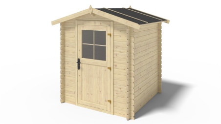 Caseta de jardin de madera 3.61 m2 - 1.9x1.9 m - 28 mm  