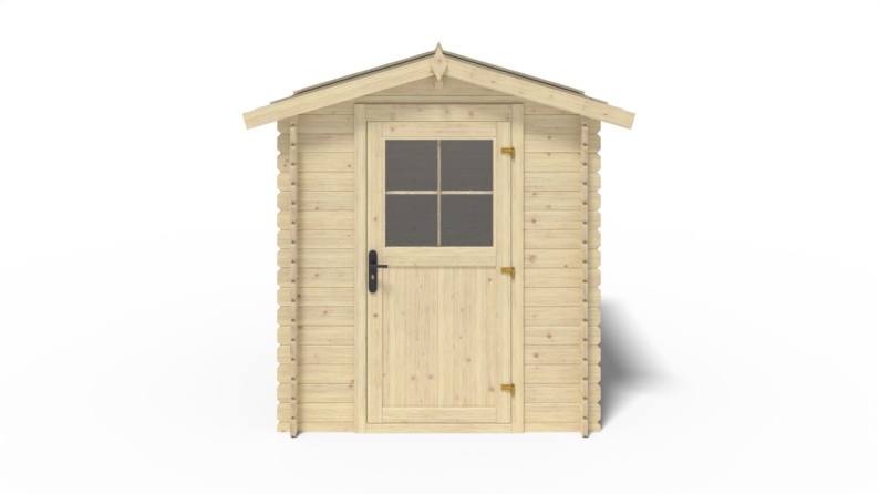 Caseta de jardin de madera 3.61 m2 - 1.9x1.9 m - 28 mm  