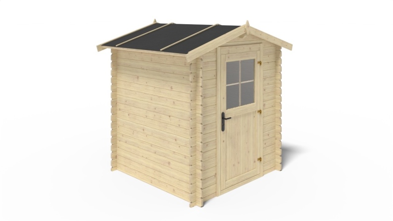 Caseta de jardin de madera 3.61 m2 - 1.9x1.9 m - 28 mm  