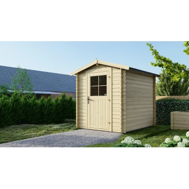 Caseta de jardin de madera 4.75 m2 - 1.9x2.5 m - 28 mm  