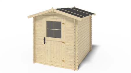 Caseta de jardin de madera 4.75 m2 - 1.9x2.5 m - 28 mm  