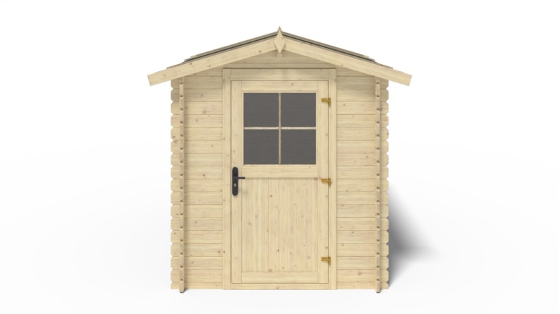 Caseta de jardin de madera 4.75 m2 - 1.9x2.5 m - 28 mm  