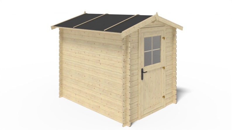 Caseta de jardin de madera 4.75 m2 - 1.9x2.5 m - 28 mm  