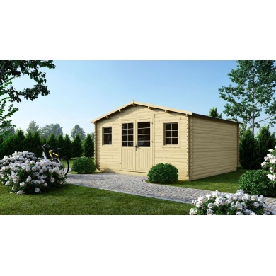 Caseta de jardín de madera 20 m2 - 5x4 m - 40 mm