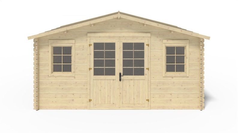 Caseta de jardín de madera 20 m2 - 5x4 m - 40 mm