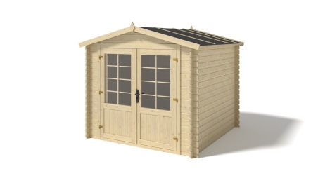 Caseta de jardin de madera 6.25 m2 - 2.5x2.5 m - 28 mm  