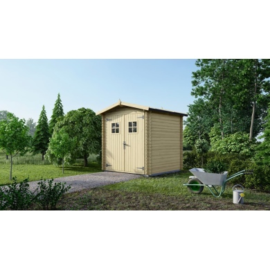 Caseta de jardin de madera 4 m2 - 2x2 m - 19 mm  