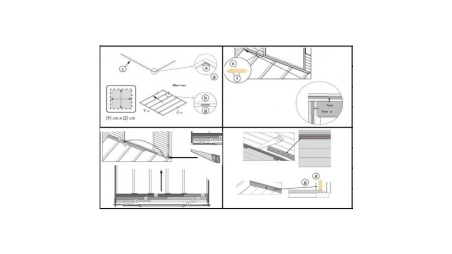 Caseta de jardín de madera-6x5 m - 48 m2 con terraza