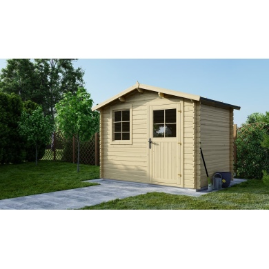 Caseta de jardin de madera 6 m2 - 3x2 m - 28 mm  
