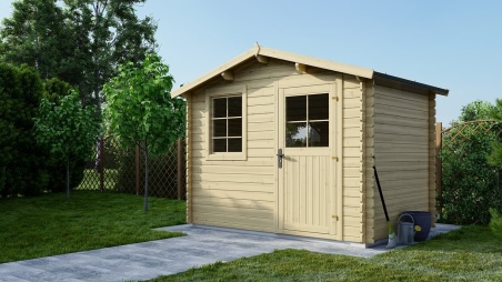 Caseta de jardin de madera 6 m2 - 3x2 m - 28 mm  