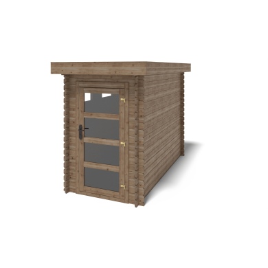 Caseta de jardín de madera 4.5 m2 - 1.5x3 m - 28 mm - impregnada