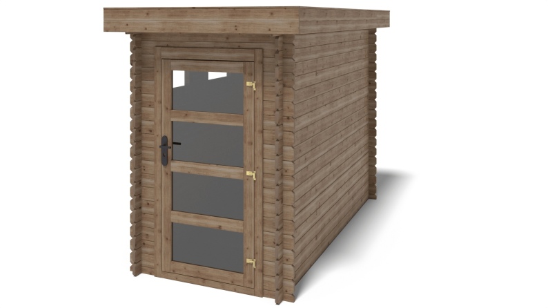 Caseta de jardín de madera 4.5 m2 - 1.5x3 m - 28 mm - impregnada