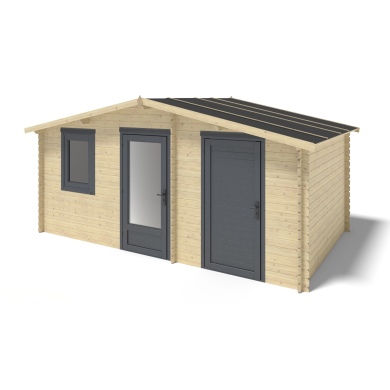 Caseta de jardín de madera 15 m2 - 5x3 m - 28 mm