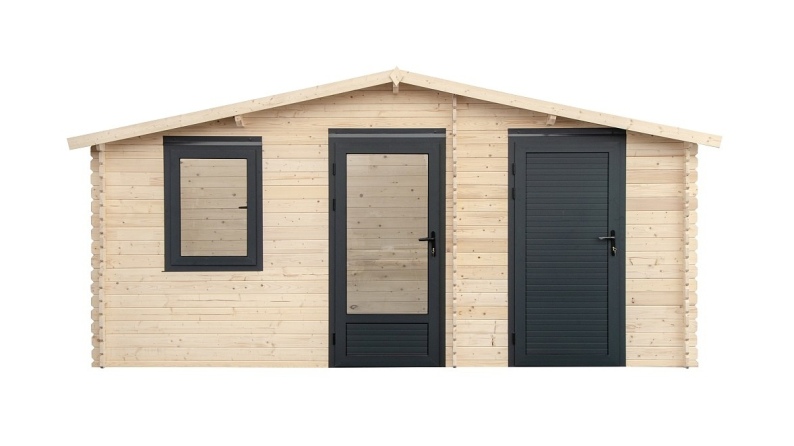Caseta de jardín de madera 15 m2 - 5x3 m - 28 mm