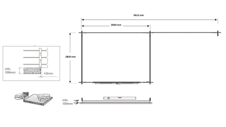 Caseta de jardín de madera 17.4 m2 - 5.79x3 m - 28 mm
