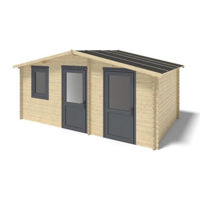 Caseta de jardín de madera 15 m2 - 5x3 m - 28 mm