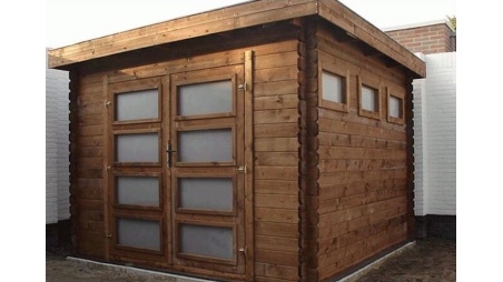 Caseta de jardín de madera 9 m2 - 3x3 m - 28 mm - impregnada