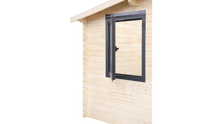 Caseta de jardín de madera-5x3 m - 25 m2 con terraza