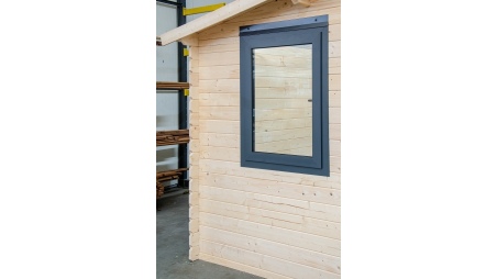 Caseta de jardín de madera-5x3 m - 25 m2 con terraza