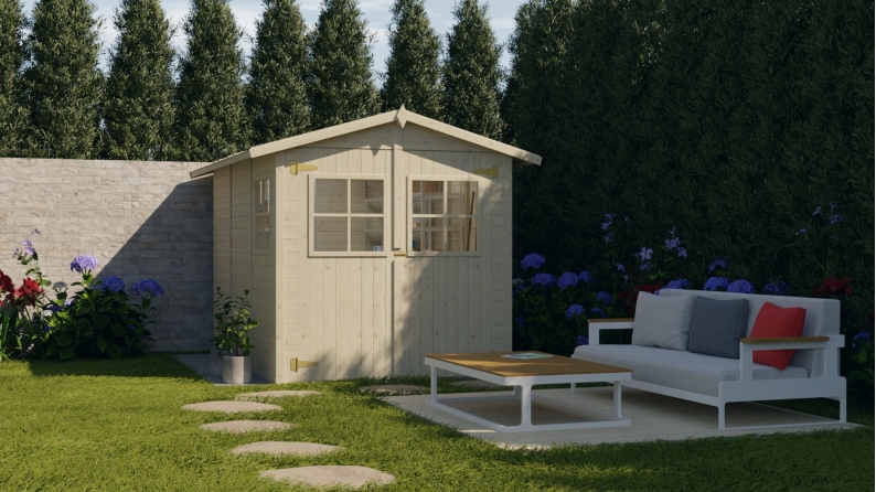 Caseta de jardín de madera 6 m2 - 2.07x2.94 m - 18 mm