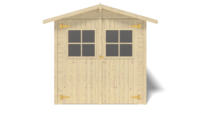 Caseta de jardín de madera 6 m2 - 2.07x2.94 m - 18 mm