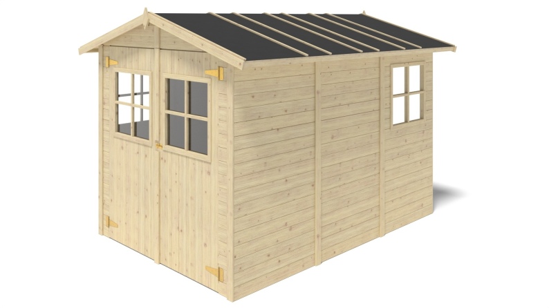 Caseta de jardín de madera 6 m2 - 2.07x2.94 m - 18 mm