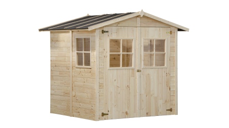 Caseta de jardín de madera 4.18 m2 - 2.07x1.96 m - 18 mm