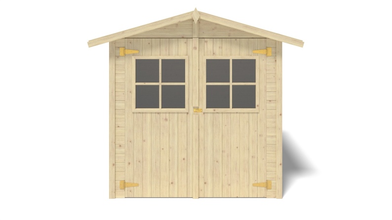 Caseta de jardín de madera 4.18 m2 - 2.07x1.96 m - 18 mm