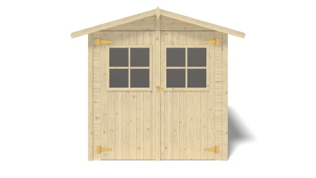 Caseta de jardín de madera 4.18 m2 - 2.07x1.96 m - 18 mm