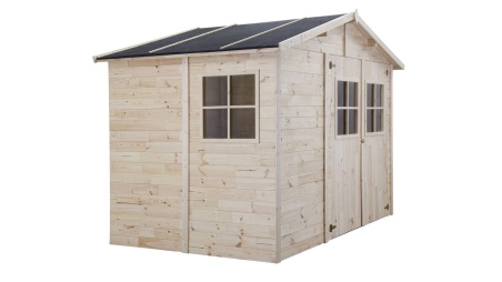 Caseta de jardín de madera 6 m2 - 3.05x1.96 m - 18 mm